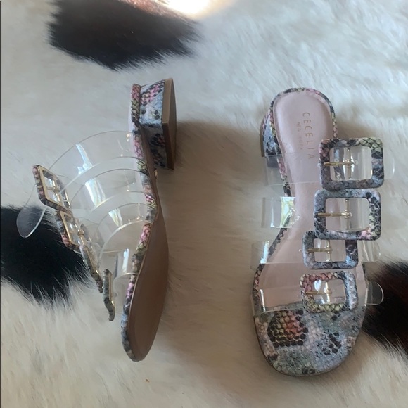 Snakeskin sandals like new - Picture 2 of 2